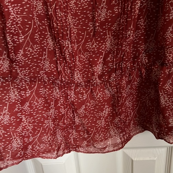 Mossimo Sheer rust top Sz. L - Picture 4 of 5